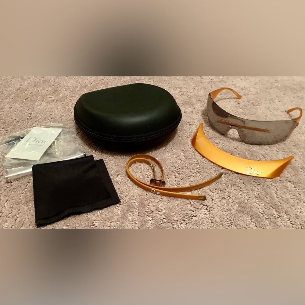 Guaranteed Authentic Christian Dior Golf Collection Visor Sunglasses